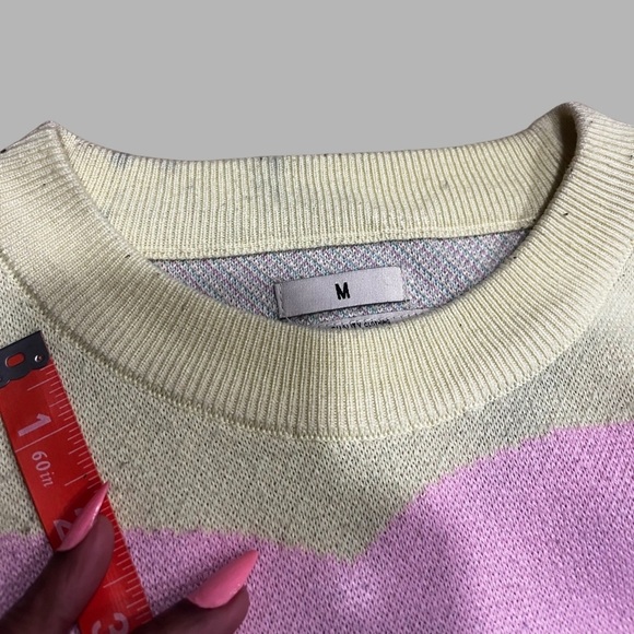 Majestik Sweater - Rage Of A Rebellion - Multi Pastel - SW2235 Size Medium - Picture 13 of 14